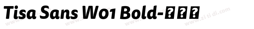 Tisa Sans W01 Bold字体转换